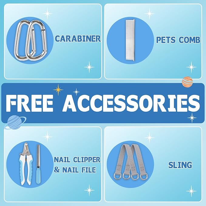 Supet Dog Grooming Hammock Harness for XL Dogs, Relaxation Dog Sling for Nail Trimming with Thick Fabric Back Support, Helper Dog Hammock for Nail Trimming Clipping