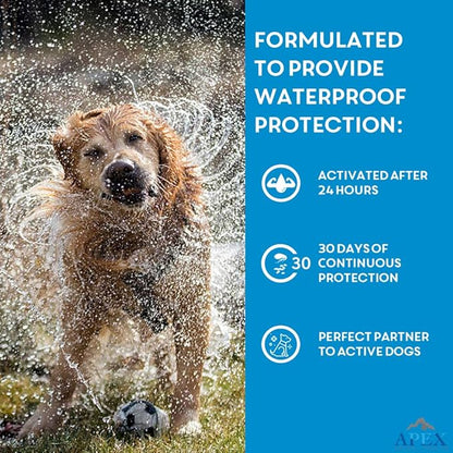 Apex Plus Flea and Tick Prevention for Dogs | Medium (23-44 lbs) | 3-Month Supply | Dog Flea and Tick Treatment | 24-Hour Activation, Waterproof, 30-Day Protection