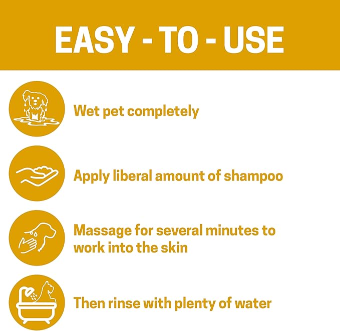 All-Natural Dog Shampoo for Sensitive Skin | Natural and Organic Ingredients | Skin Cleansing Properties, Relieves Dry Itchy Skin | for Dogs with Sensitive and Skin | 16fl oz 473 ml.