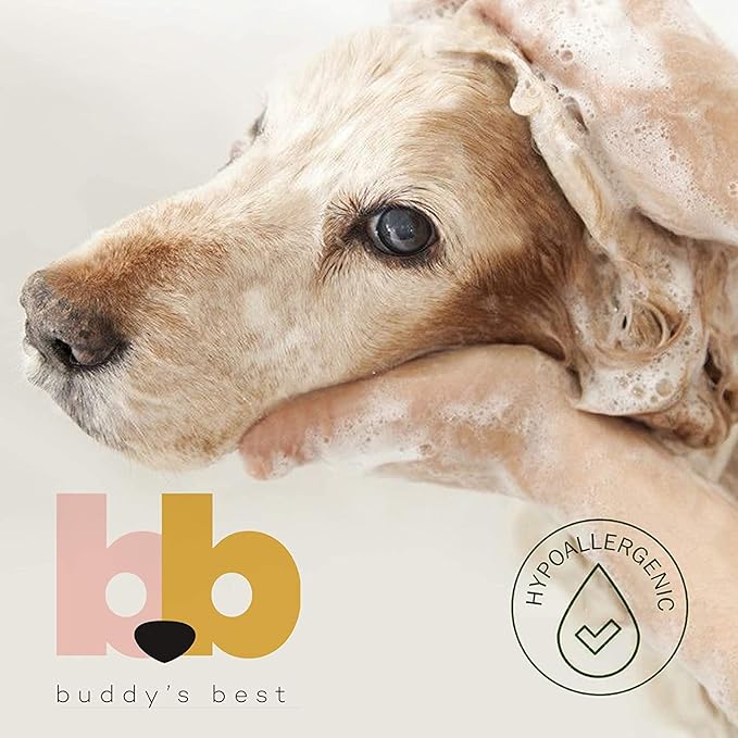 Buddy's Best Dog Shampoo for Smelly Dogs - Dog Shampoo and Conditioner for Dry and Sensitive Skin - Moisturizing Puppy Wash Shampoo, Citronella Eucalyptus Scent, 16oz