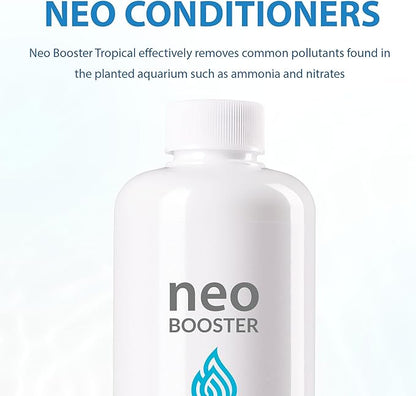 Neo Booster Tropical - Rapid Pollutant Removal, Shortens Filtration Cycle, Ideal for Planted Aquariums, All-in-One Aquarium Water Conditioner - Water Conditioner for Aquarium Tank - 1000ml