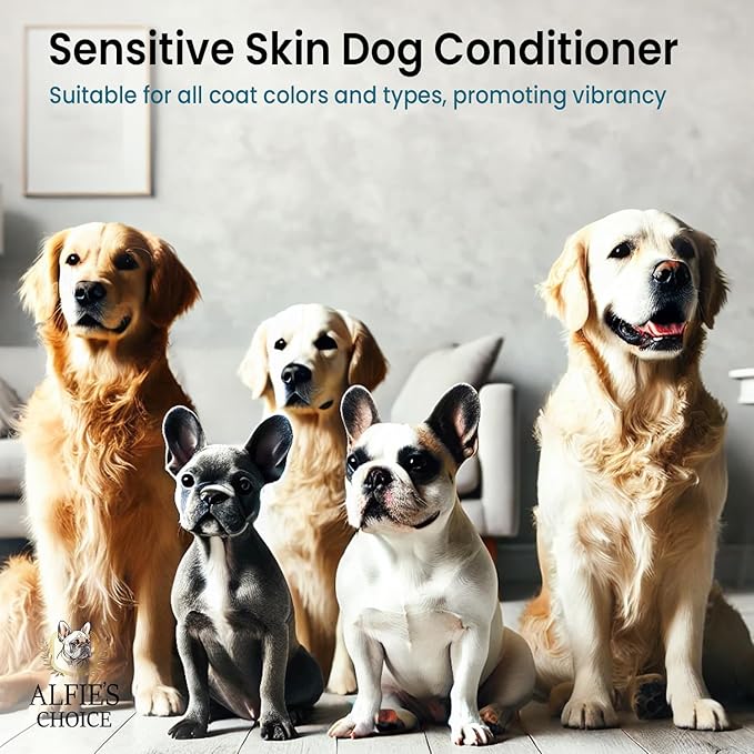 Dog Conditioner for Itchy Skin & Detangling  Calming & Moisturizing Formula with Lavender, Rosemary & Vitamin E  Softens Coat & Eases Brushing  Hypoallergenic  16 fl oz