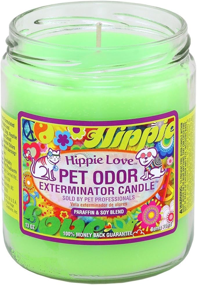 0 Pet Odor Exterminator Candle Hippie Love