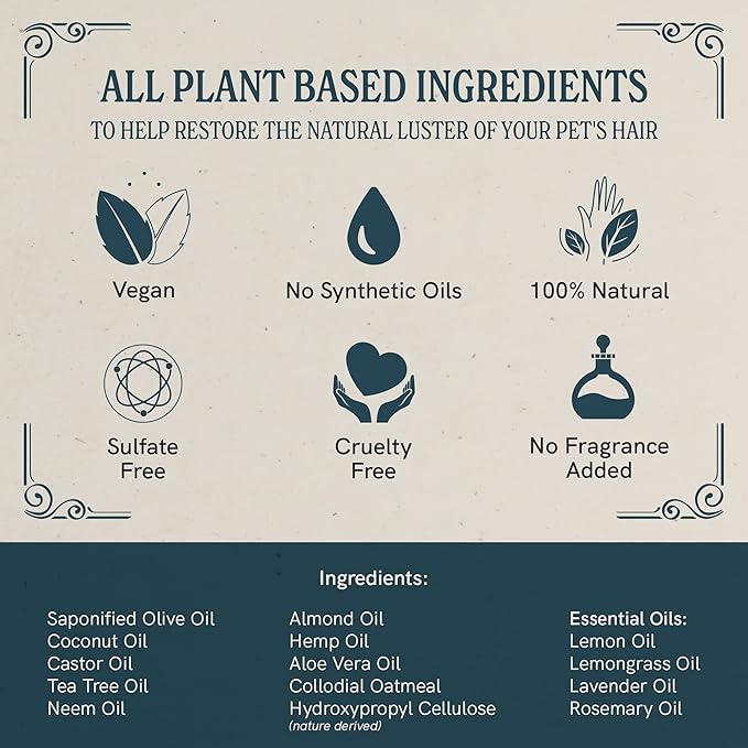 J·R·LIGGETT'S Dog Shampoo Bar for Sensitive Skin - Relieves Dry, Skin - Detergent-Free Formula, 100% Ecologically Correct, Non-GMO, 3.5 Ounce