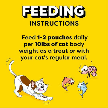 Temptations Creamy Puree Mix-Ups Squeezable Lickable Wet Cat Treats, Tuna Flavor, Salmon Flavor, and Seafood Medley Flavor, 0.42 oz. Tubes, 24 Count