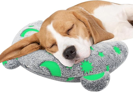 Dog Calming Pillow Dog Pillow, Soft Dog Neck Pillow Glow in The Dark Anxiety Relief U-Shaped Pet Pillow for Dogs Sleep, Pet Calming Toy Dog Bed Pillow for Joint Relief Sleeping Improve