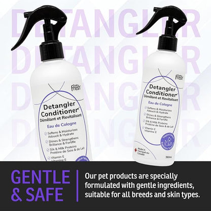 Dog Hair Detangler Conditioner by EnviroFresh, Shine & Stengthens, All Natural, Leave-in Conditioner,Coat Detangler, Matted Dog Hair, Fresh Scent