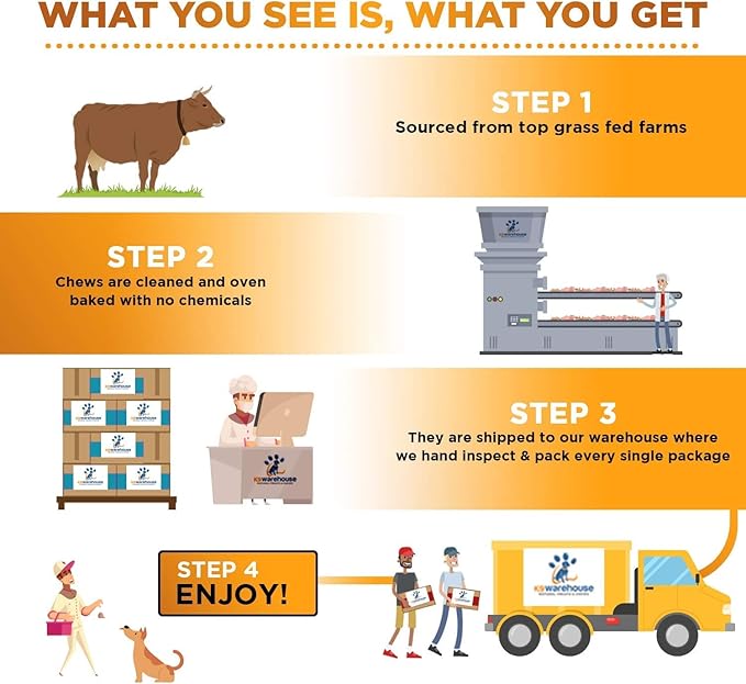 K9warehouse® - 6 Inch Beef Trachea Dog Chews - 12 Count Trachea Flats for Dogs - Packed in USA - Trachea Dog Treats - All Natural Grass-Fed Beef Dog Chews - Rich in Glucosamine Chondroitin