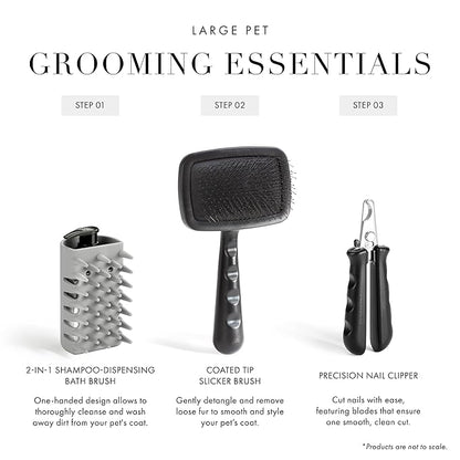 Tweezerman Large Nail Clippers for Dogs & Cats, Manual Professional Cat & Dog Nail Trimmer with Ergonomic Handle