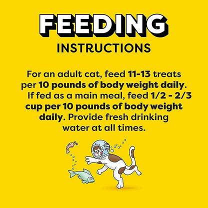 Temptations Classic Crunchy and Soft Cat Treats, Seafood Medley Flavor, 30 oz. Tub