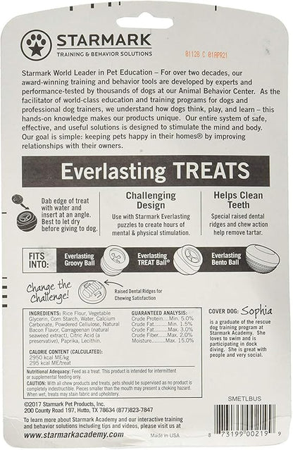 StarMark (3 Pack Star Mark Everlasting Bacon Dog Dental Chews, Large