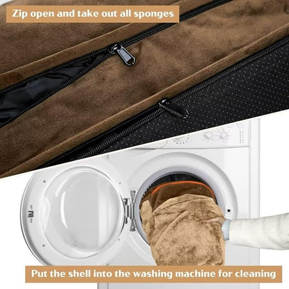 Large Dog Beds Orthopedic Foam, Waterproof Dog Beds for Large Dogs Sofa Comfy Pet Bed with Washable Removable Cover & Non-Slip Bottom(Large,Brown)