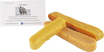Himalayan Yak Snak Dog Chew - Assorted Size 3 Pack - Hard Cheese Snack Chews for Your Dog or Puppy Made from Yak Milk - All Natural - No Preservatives - Healthy - Limited Ingredients (Assorted 3-Pack)