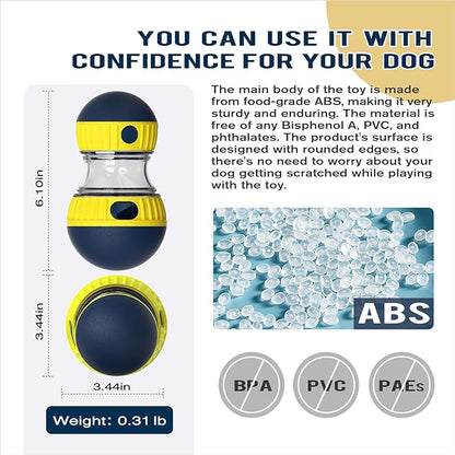 Dog Interactive Toys Indestructible Puppy Toy Adjustable Food Dispensing Treat Dispenser Dogs Puzzles Feeder Slow Feeding for Large/Medium/Small Aggressive Chewers Breed Pet Gift