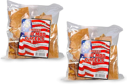 (2 Pack) Nature's Own Pet Chews Moo Cheeks Bag Treat, 8 oz