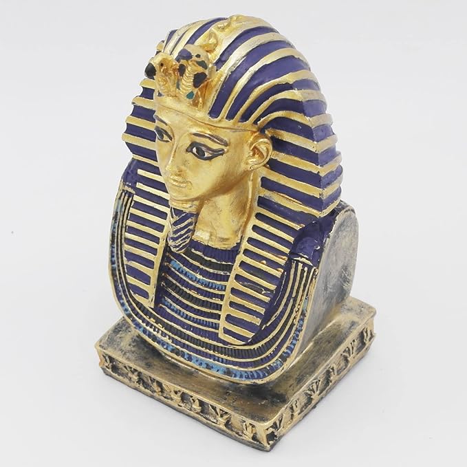 Aquarium Egyptian Pharaoh Fish Tank Decorations Ancient Egypt Reptile Turtle Lizard Spider Tanks Terrarium Décor Ornament Pet Gold