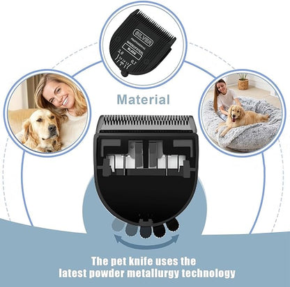 2PCS Adjustable 5 in 1 Replacement Blades Compatible with Wahl 5 in1 Clipper Bravura, Chromado, Creativa, Figura, Motion, Supergroom Dog Grooming Clippers (Black)