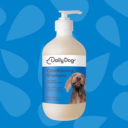 Conditioning Shampoo with Melon Fragrance & Jojoba Oil - Natural Dog Shampoo, Deep Wash to Clean, Condition & Protect Sensitive Skin - 500ml