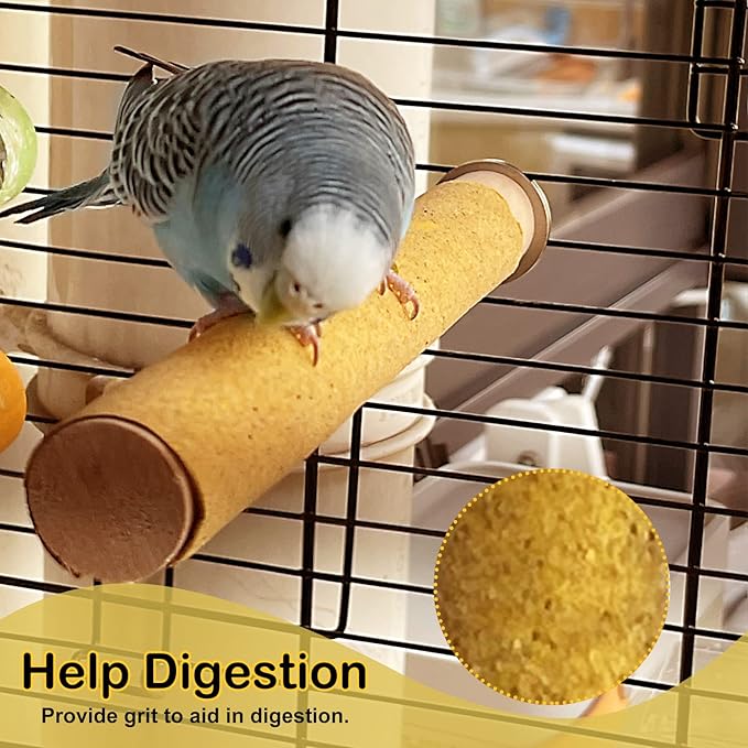 S&X Bird Perch Covers, Sand Perch Covers Sandpaper for Budgies, Canaries, Parakeets, Lovebirds and Other Small Birds (72-Pack Small 7.5" x 0.4")