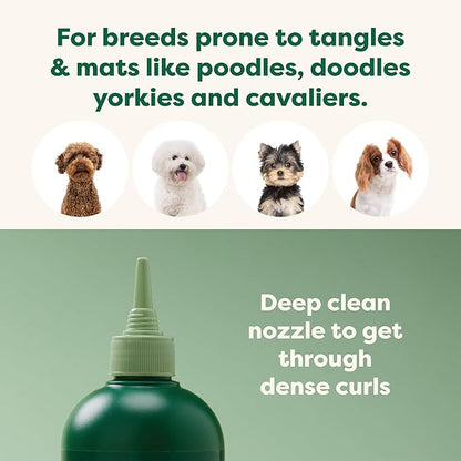 Earth Rated 3-in-1 Detangling Dog Shampoo and Conditioner, Deodorizing Oatmeal Shampoos for Dogs and Puppies, Great for Smelly Pets, White Tea and Basil Scent, 16 oz