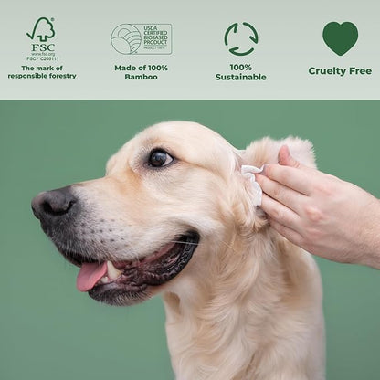 Dog Wipes for Paws and Bum, Hypoallergenic Pet Grooming Wipes Natural and Gental, 400 Wipes for Cleaning & Grooming Moisturizing Coconut