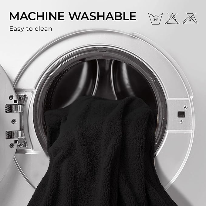 1 Pack 3 Calming Blankets Fluffy Premium Fleece Pet Blanket Soft Sherpa Throw for Dog Puppy Cat Black Small (23_16'')