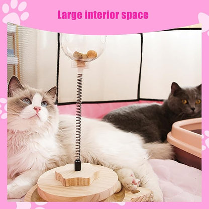Cat Playpen Indoor, Portable Pet Play Pen for Outdoor Cat, Pink Kitten Birthing Box Exercise Playpen Tent, Waterproof Travel Dog House Kennel Camping Cage for Small Dog Animal House