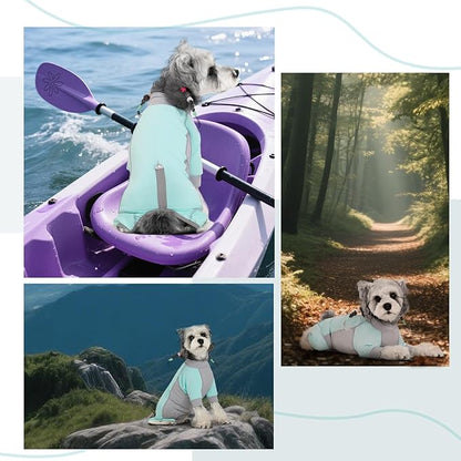 Dog Sun Protection Shirt, UV Shirt for Dogs, Lightweight Breathable Cooling Vest, Quick Dry Dog Summer Clothes for Small Dogs