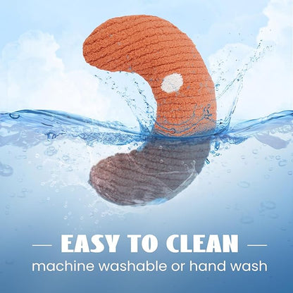 T'CHAQUE Cat Pillow, Dog Neck Pillow Anxiety Relief, Comfort Cat Pillows for Indoor Catsï¼ Ultra Soft Dog Calming Pillow Bed, Half Donut Cuddler Sleeping Improve Pillow Pet for Upper Spine Support