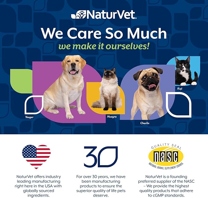 NaturVet All-in-One Senior Dog Daily Care Supplement, 8-in-1 Support Dog Soft Chews for Mobility, Skin, Heart, Teeth, Cognition, Eyes, Hickory Smoked Bacon Flavored Pet Supplement for Dogs, 60 Count