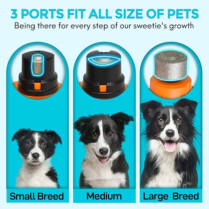 2-in-1 Dog Nail Clippers & Grinder, 2 LED Lights and Safety Guard Dog Nail Grinder, Quiet Sharpest Advanced Dog Nail Trimmers for Large Medium Small Size Dogs & Cats & Pets with Thick Nails