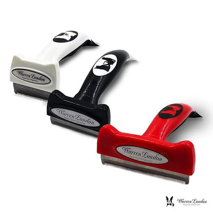 Deshedding Dog Brush by Warren London | Stainless Steel Deshedding Tool | Short Hair - Small