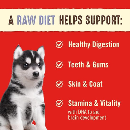 Stella & Chewy's Freeze Dried Raw Dinner Patties  Crafted for Puppies  Grain Free, Protein Rich Perfectly Puppy Chicken & Salmon Recipe  14 oz Bag
