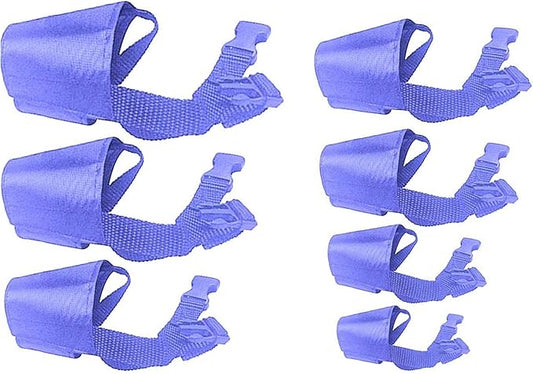 Dog Muzzles Suit - 7PCS Dog Muzzles Adjustable Quick Fit pet Muzzle Prevent from Biting Barking and Chewing for Small Medium Large Dogs,Blue