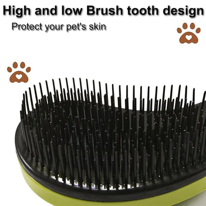 Puppy Brush, Soft Dog Brush for Grooming, Puppy Hair Remover Brush Comb, Grooming Tool for Poodles, Teddy, Yorkies, Maltese, Shih Tzu, Chihuahua, Yellow