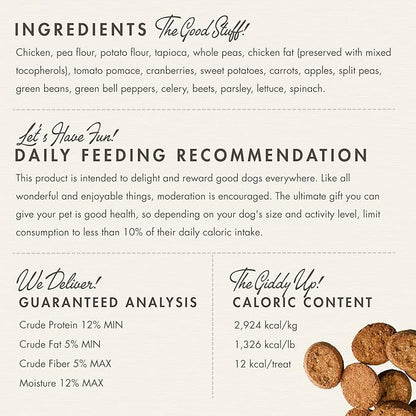 Fromm Four-Star Chicken with Carrots & Peas Grain-Free Dog Treats, 8oz (226g)