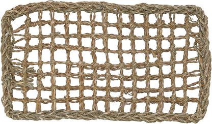 Super Bird Creations SB50007 Seagrass Mat for Cage Decor, Pet Enrichment and Boredom Relief - Versatile Toy-Making Base - Ideal for Parrots - Small to Large Birds & Reptiles - 7"x12" (1 Pack)