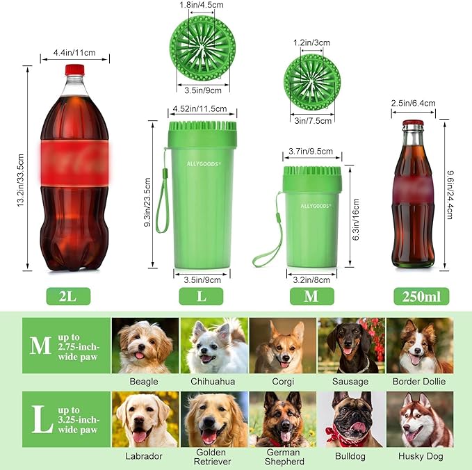 Dog Paw Washer - Extra Large Foot Cleaner and Scrubber for Big Breed Dogs