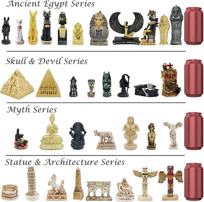 Aquarium Mummy Gold Coffin Decorations Egypt Fish Reptile Turtle Tank Décor Ornament Pet Gold