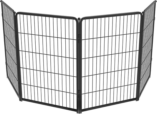 FXW Homeplus Dog Playpen for Indoor Use - Stress-Free and Safe Play, Heavy Duty 40 Inch 4 Panels Dog Pen for Medium and Large Dogs, Black_atented