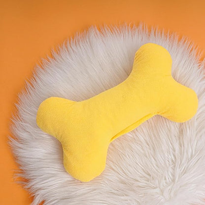 Dog Bone Pillow Bone Shape Pillow for Dogs 6 x 10 Inch Soft Calming Dog Toy for Small Medium Dogs