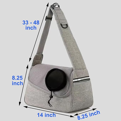 Dog Carriers for Small Dogs, Dog Sling Carrier for Medium Dogs, Puppy Cat Sling Carrier, Pet Carriers for Cat, Small Dog Carrier Purse Pets, Large Dog Front Carrying Sling Bags for Traveling (Brown)