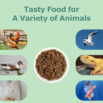 5LB Dried Black Soldier Fly Larvae, More Calcium Than Dried Mealworms, High Protein Chicken Feed,Duck Food, BSFL, Duck Treats