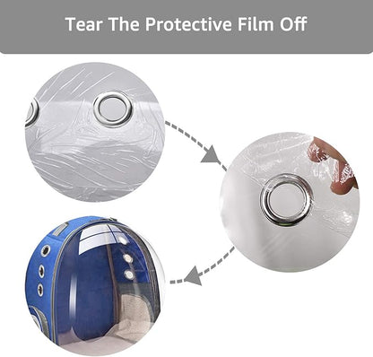 Henkelion Cat Backpack Carrier Bubble Carrying Bag, Small Dog Backpack Carrier for Small Medium Dogs Cats, Space Capsule Pet Carrier Dog Hiking Backpack, Airline Approved Travel Carrier - Navy Blue