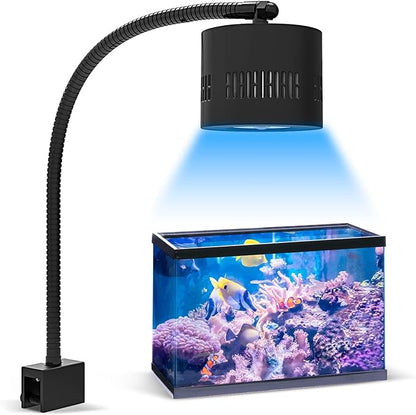 Full Spectrum Aquarium Light, Adjustable Saltwater Fish Tank Light for Reef, Coral, Nano Aquarium Tank Supports 4 Channels WiFi and Remote Controller (Reef s-120)