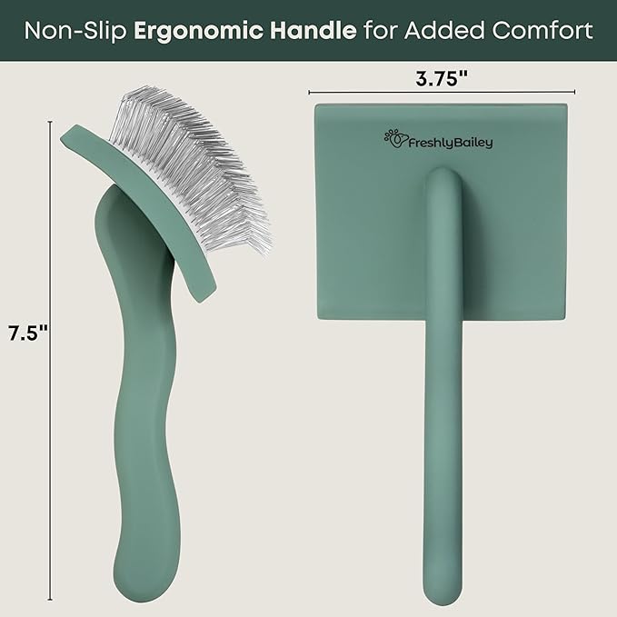 Doodle Brush for Goldendoodle, Poodle, and Labradoodle Coats - Best Slicker Brush for Dogs with Wavy & Curly Hair - Detangle, Brush, & Fluff Like a Pro - Golden Doodle Must Haves by Freshly Bailey