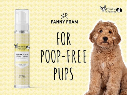 Fanny Foam No Rinse Waterless Dog Shampoo and Paw Cleaner for Dogs | Dingleberry Removal | Easy Glide Formula Loosens Stuck On Dirt, Debris from Fur Painlessly and Safely | Puppy and Senior Approved