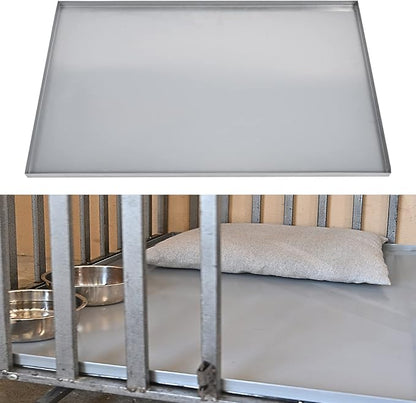35x21.63x1 Replacement Tray for Dog Crate, Galvanized, Chew-Proof and Crack-Proof Dog Kennel Tray Replacement