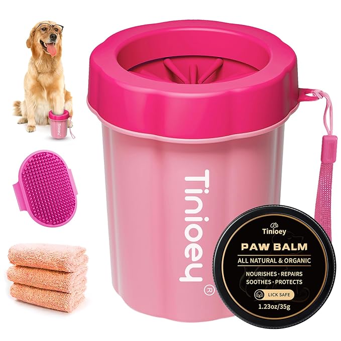 Dog Paw Cleaner for Medium Dogs, Dog Paw Washer, Muddy Paw Cleaner, Pet Foot Cleaner, Dog Paw Protector Kit