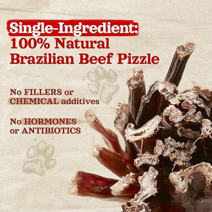 Natural Farm Bully Sticks (6 Inch, 50 Pack), Thin Pixie Pizzle Beef Treats, Grain-Free, High Protein, Best Rawhide Alternative for Small, Puppies or Senior Dogs